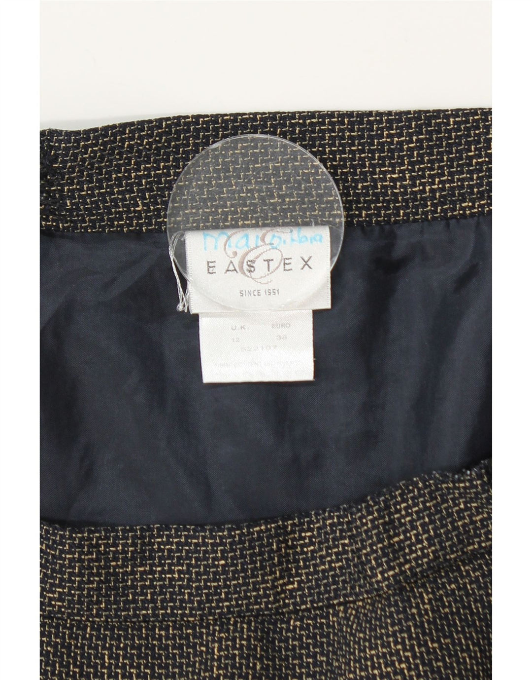 Eastex Damen Trompetenrock UK 12 Medium W30 Marineblau Polyester