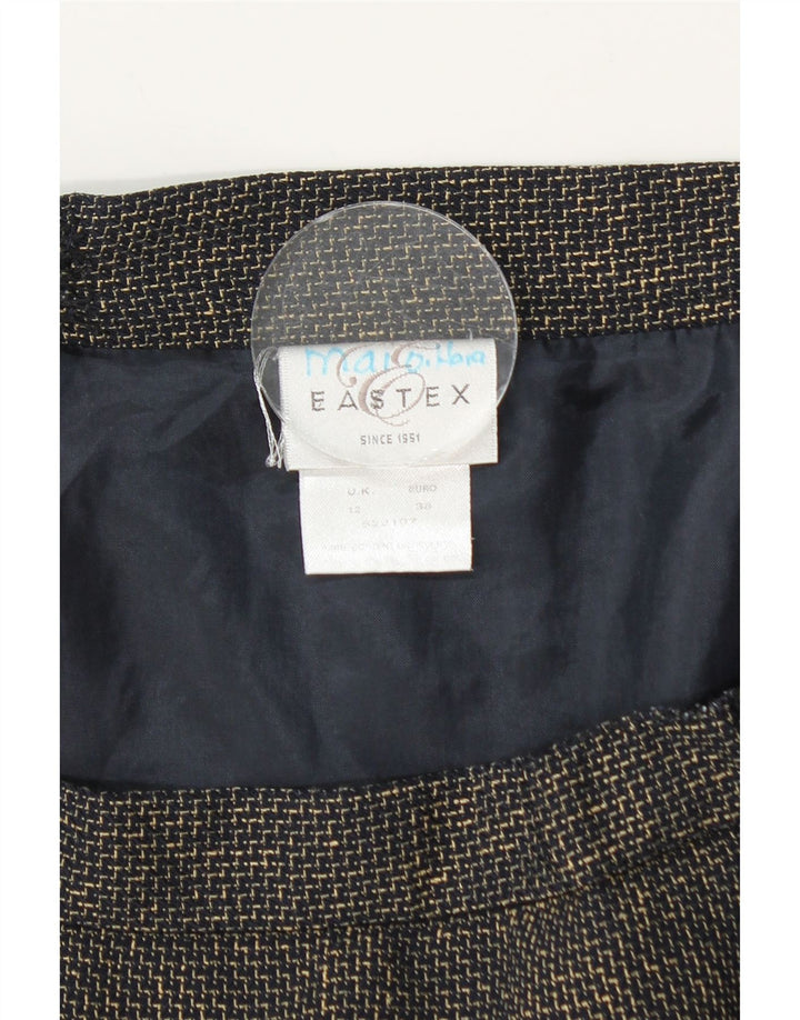 Eastex Damen Trompetenrock UK 12 Medium W30 Marineblau Polyester