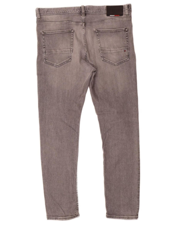 TOMMY HILFIGER Herren Layton Skinny Jeans W36 L30 Graue Baumwolle