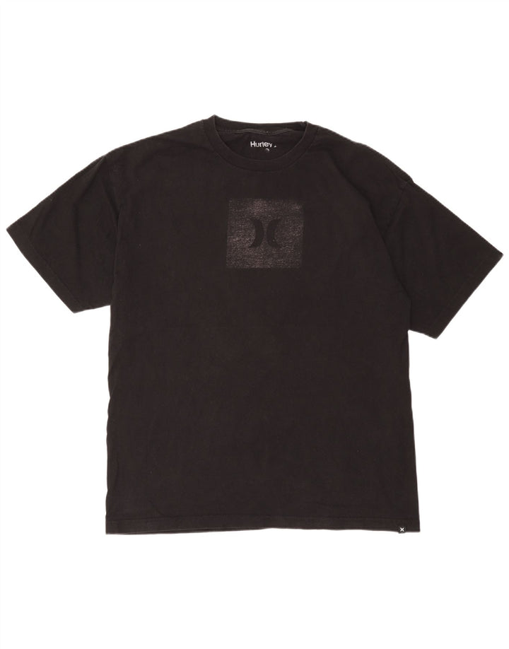 Hurley Herren T-Shirt mit Grafik, Größe L, Schwarz