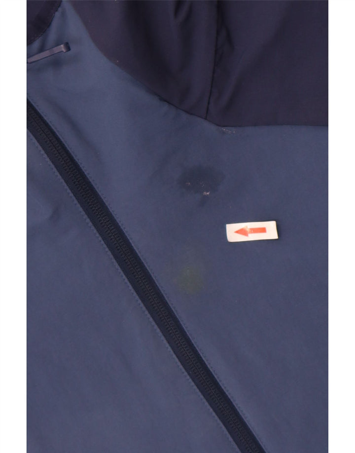 The North Face Herren Kapuzenpullover Regenjacke UK 44 2XL Blau Farbblock