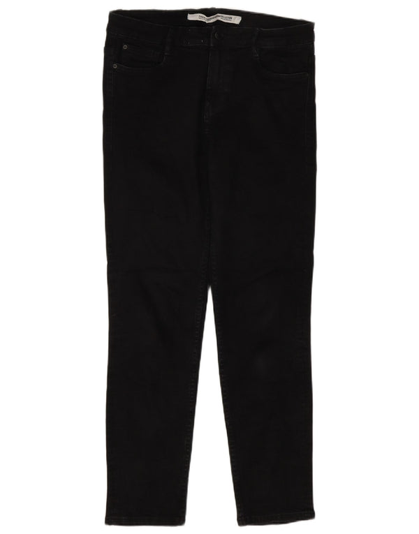 Zara Damen Trafaluc Skinny Jeans EU 40 Medium W30 L28 Schwarze Baumwolle