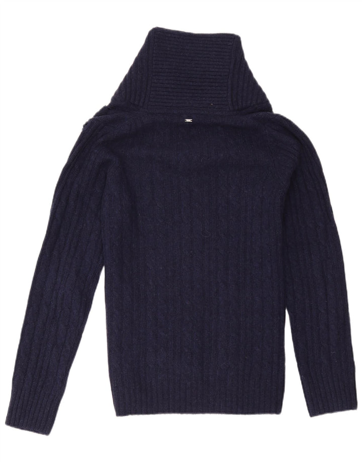 G-Star Herren-Pullover mit Schalkragen, mittlere marineblaue Wolle