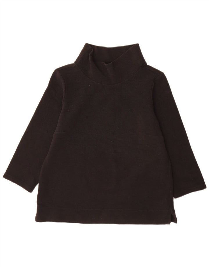 Hobbs Damen-Top, 3/4-Ärmel, UK-Größe 14, mittelschwarz, Baumwolle
