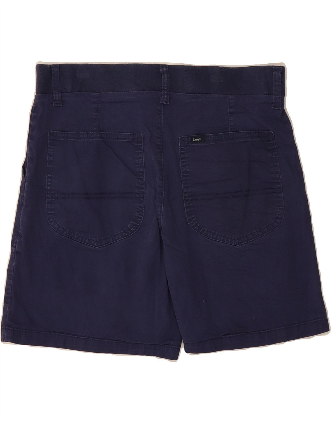 LEE Womens Chino Shorts US 10 Large W32 Navy Blue Cotton Vintage Lee and Second-Hand Lee from Messina Hembry 