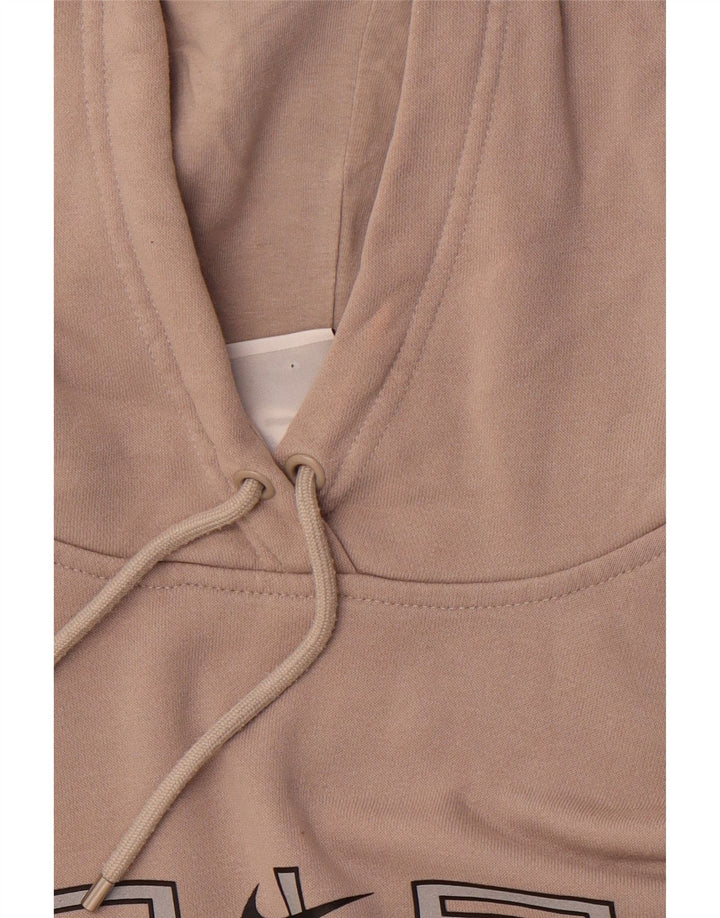 NIKE Herren-Kapuzenpullover mit lockerer Passform und Grafik, klein, braun, Farbblock-Baumwolle