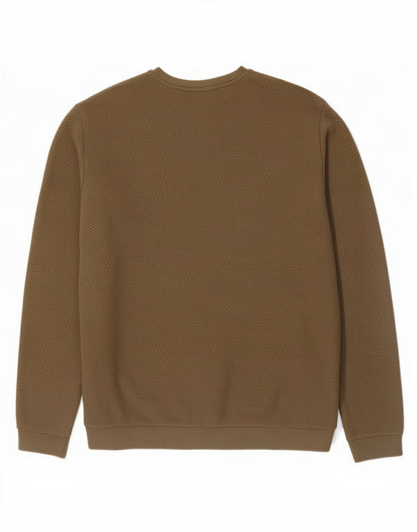 Reiss Herren Sweatshirt Pullover XL Khaki Baumwolle