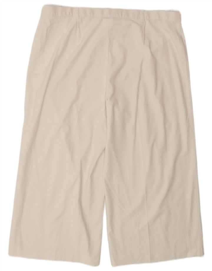 Marks & Spencer Damen-Caprihose mit hoher Taille, W38, L22, Weiß