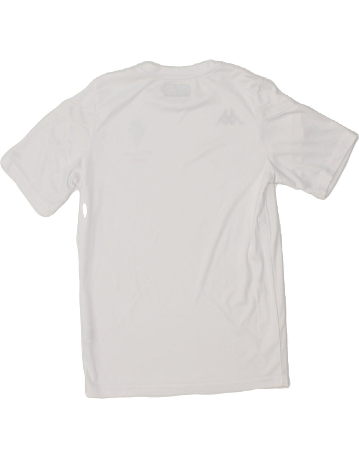 KAPPA Boys Graphic T-Shirt Top 11-12 Years White Polyester Vintage Kappa and Second-Hand Kappa from Messina Hembry 