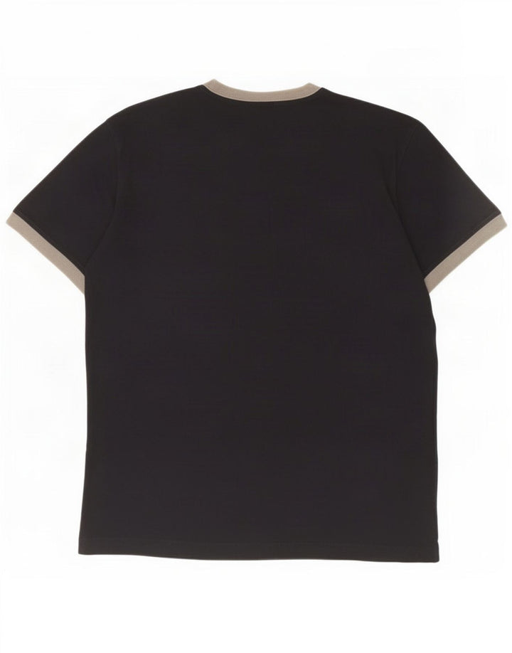 Lee Herren T-Shirt Top Large Schwarz Baumwolle