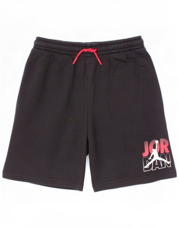 Jordan Jungen-Sportshorts mit Grafik, 12–13 Jahre, Größe L, schwarze Baumwolle