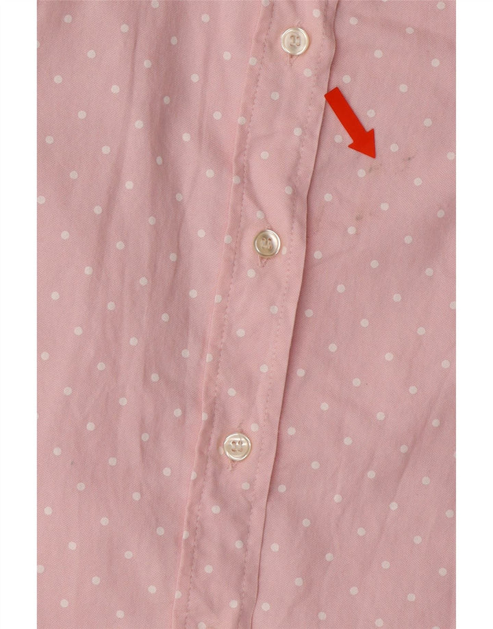 GANT Womens Shirt UK 10 Small Pink Spotted Vintage Gant and Second-Hand Gant from Messina Hembry 
