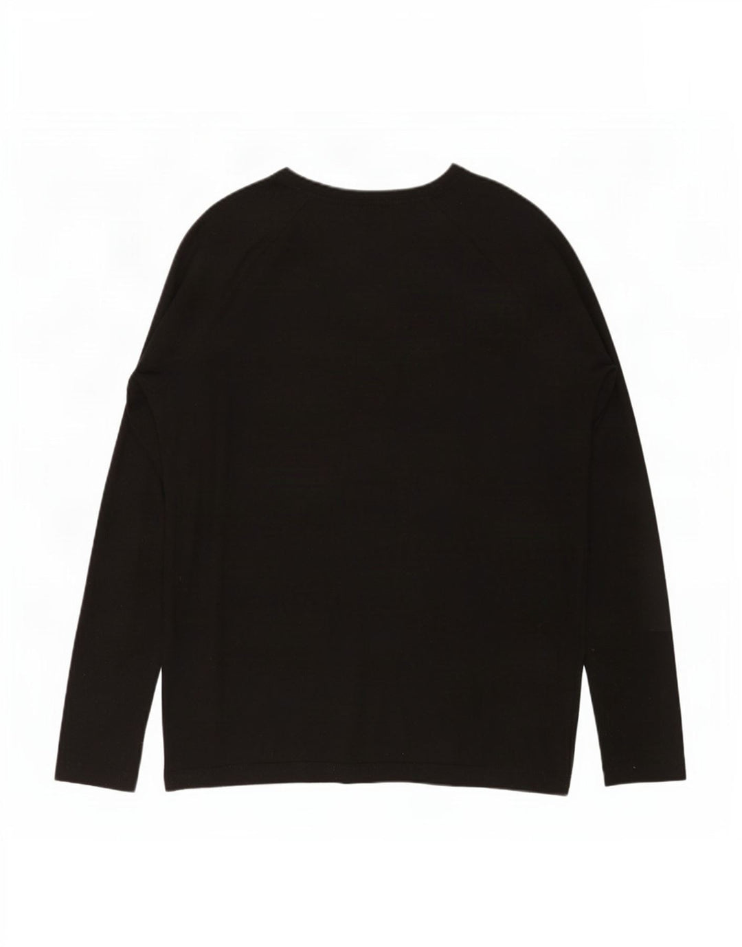 Zara Damen Übergroßes Top Langarm UK 10 Small Schwarz