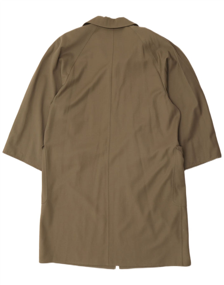 Max Mara Damen Übergroßer Mantel UK 14 Große Khaki-Wolle