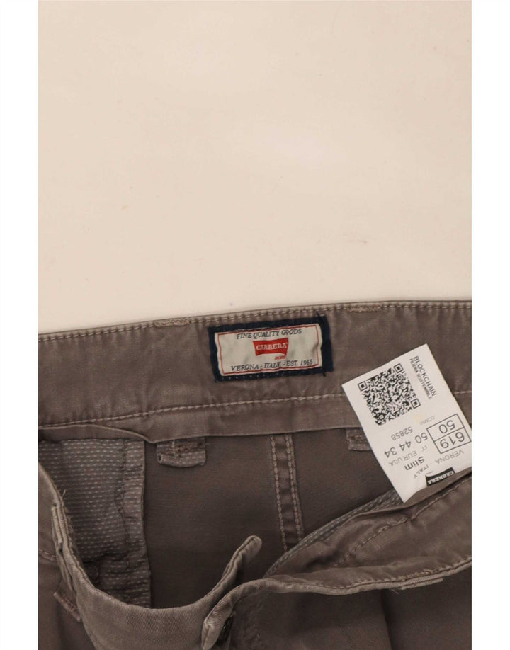 Carrera Herren Slim Cargohose IT 50 Large W34 L32 Graue Baumwolle