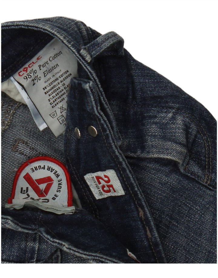 Cycle Damen Skinny Jeans W25 L31 Blaue Baumwolle