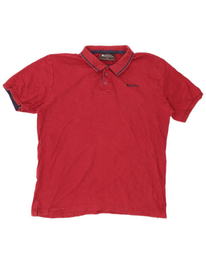 MOUNTAIN WAREHOUSE Herren-Poloshirt, große rote Baumwolle