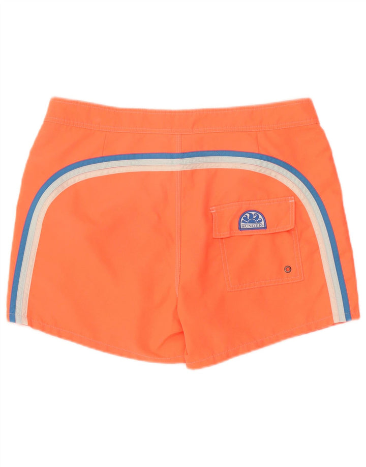 Sundek Herren-Badeshorts, groß, orange, Polyester