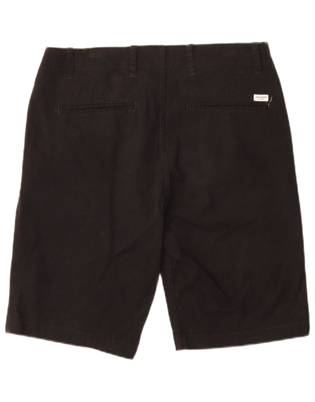 JACK & JONES Herren Chinoshorts Medium W32 Schwarze Baumwolle