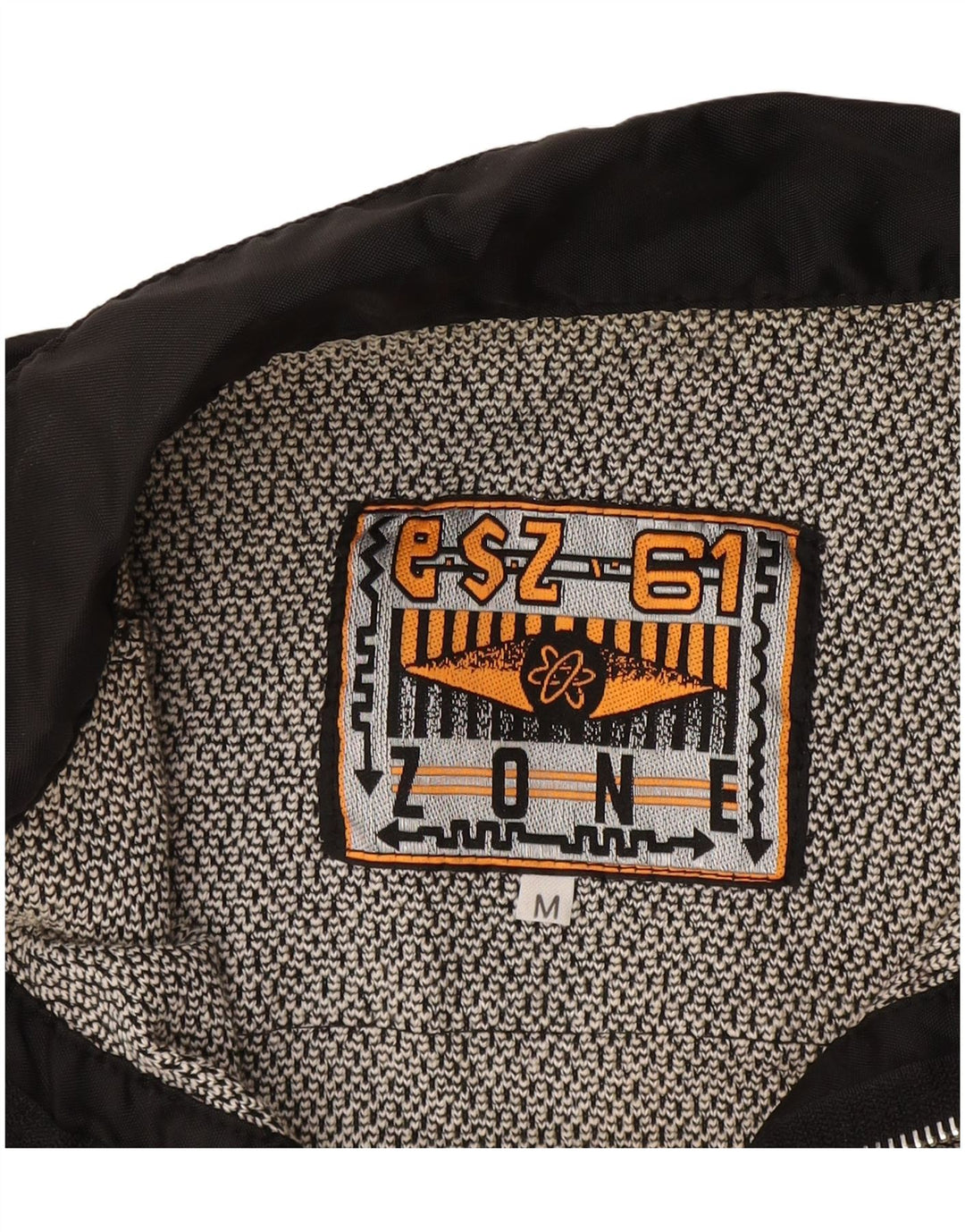 ZONE Herren-Poloshirt mit Grafik, langärmelig, Mittelgrau, Farbblock