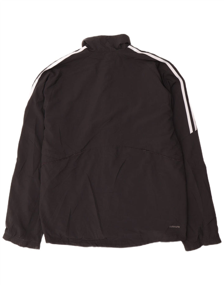 Adidas Herren Climalite Trainingsanzug Top Jacke Medium Schwarz Farbblock