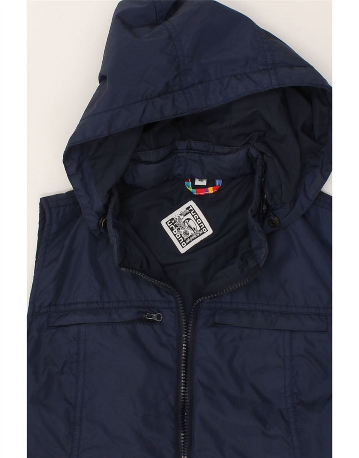 TUCANO URBANO Womens Hooded Gilet IT 40 Small Navy Blue Polyester Vintage Tucano Urbano and Second-Hand Tucano Urbano from Messina Hembry 