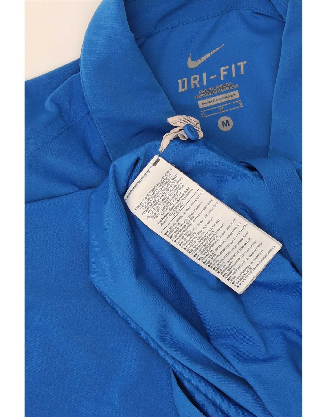 Nike Herren Dri Fit Poloshirt Mittelblaues Polyester