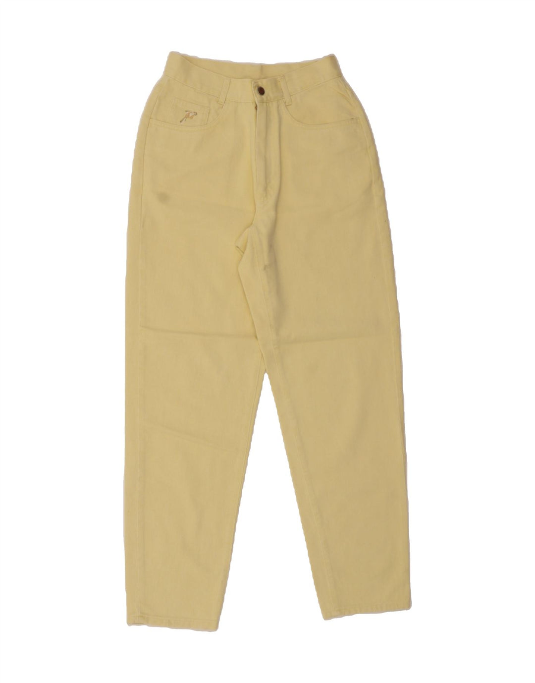 VINTAGE Womens Tapered Jeans W28 L30 Yellow Vintage Vintage and Second-Hand Vintage from Messina Hembry 