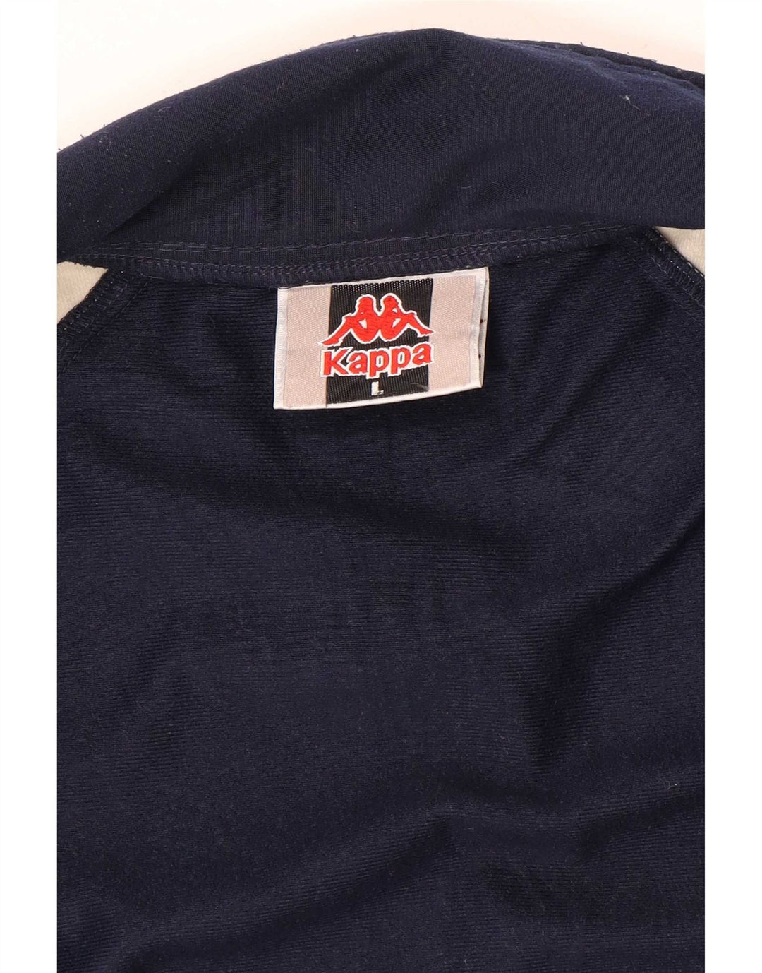 Kappa Herren-Trainingsanzug-Top-Jacke, groß, Marineblau, Farbblock