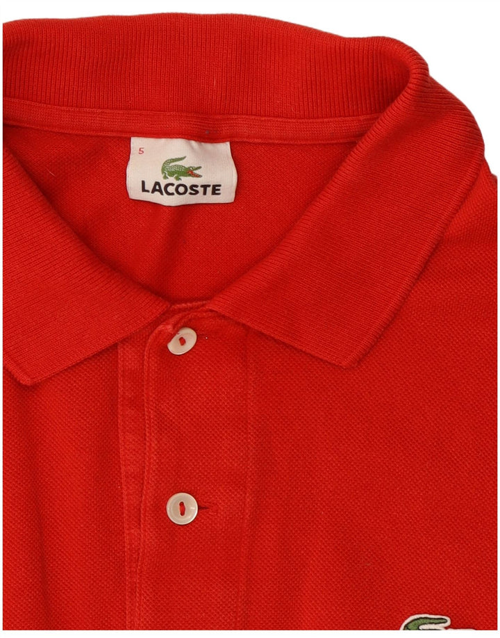 Lacoste Herren Poloshirt Größe 5 Large Rot