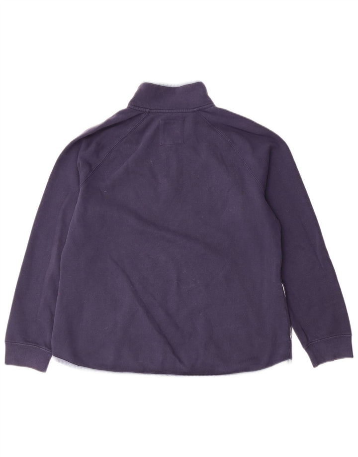 CREW CLOTHING Damen-Sweatshirt mit Reißverschluss am Hals, Gr. 14, Marineblau