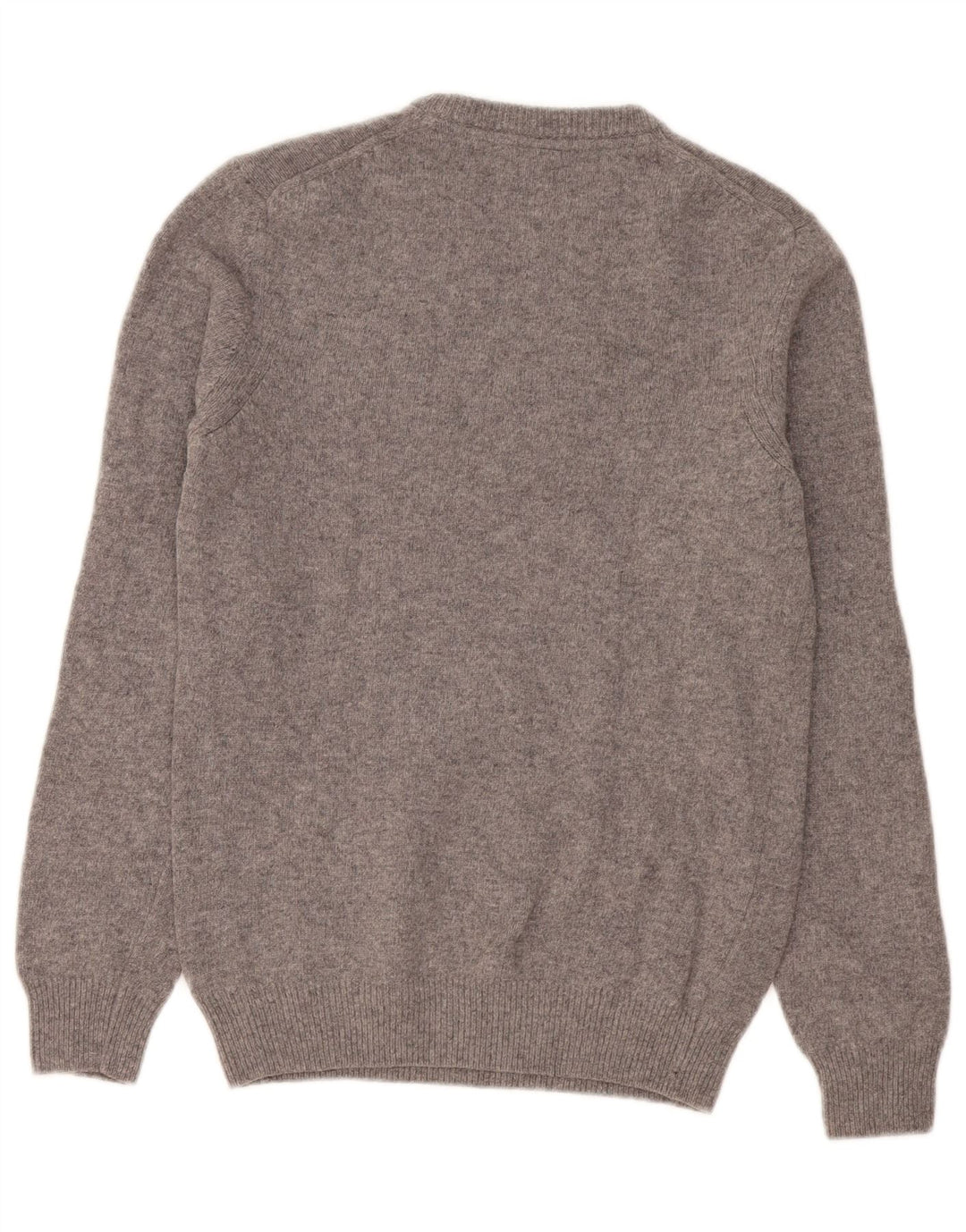Lyle & Scott Herren-Pullover mit Rundhalsausschnitt, XS, graue Wolle