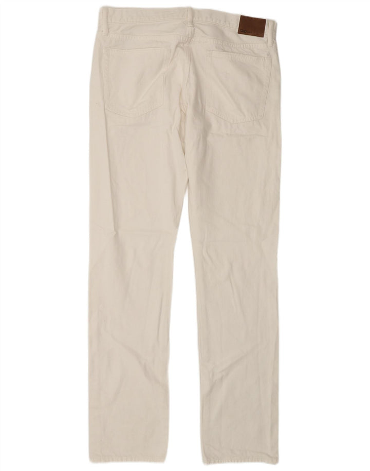 Gap Herren Slim Jeans W32 L34 Weiße Baumwolle