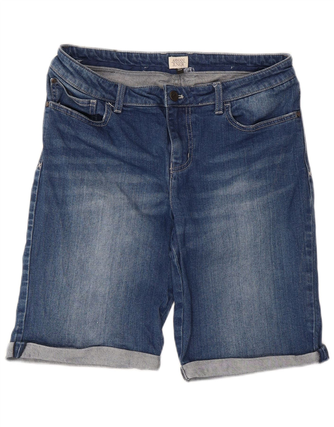Armani Junior Jungen Jeansshorts 15-16 Jahre W32 Blaue Baumwolle