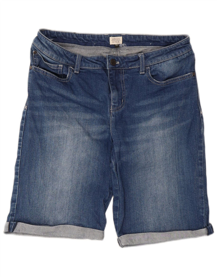 Armani Junior Jungen Jeansshorts 15-16 Jahre W32 Blaue Baumwolle