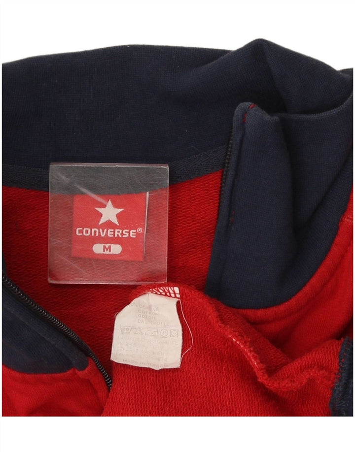 Converse Herren All Star Graphic Trainingsanzug-Oberteiljacke Mittelroter Farbblock