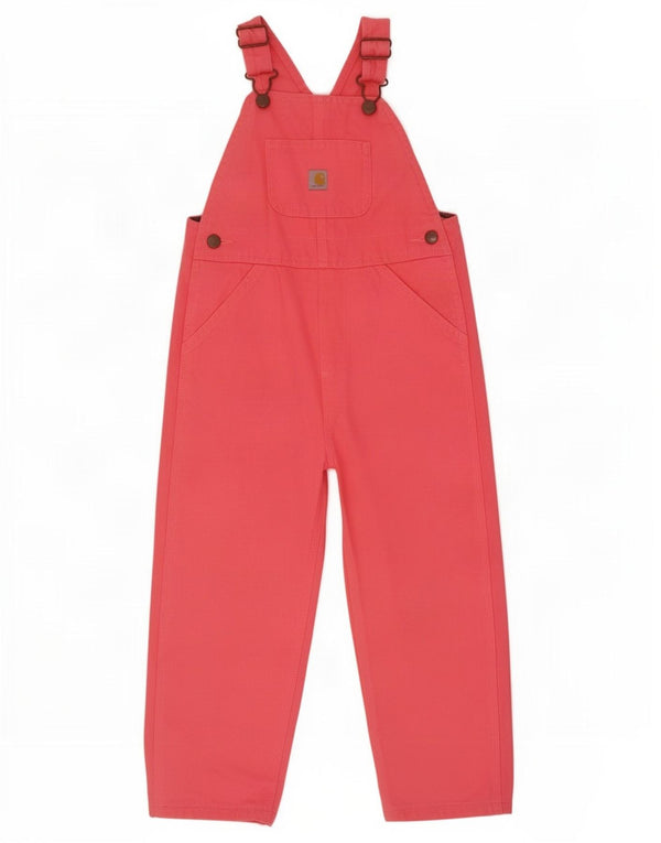 Carhartt Latzhose für Mädchen, 3–4 Jahre, rosa Baumwolle