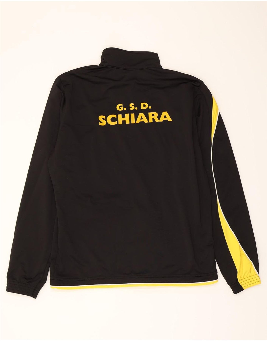 ERREA Mens Graphic Tracksuit Top Jacket 2XL Black Colourblock Polyester Vintage Errea and Second-Hand Errea from Messina Hembry 
