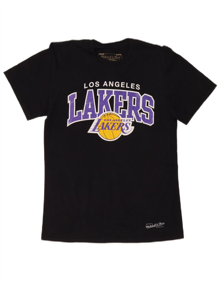 MITCHELL & NESS Los Angeles Lakers Grafik-T-Shirt für Herren, Größe S, Schwarz