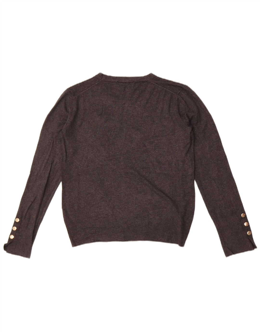 Zara Damen-Pullover mit Rundhalsausschnitt, Größe 44, Grau