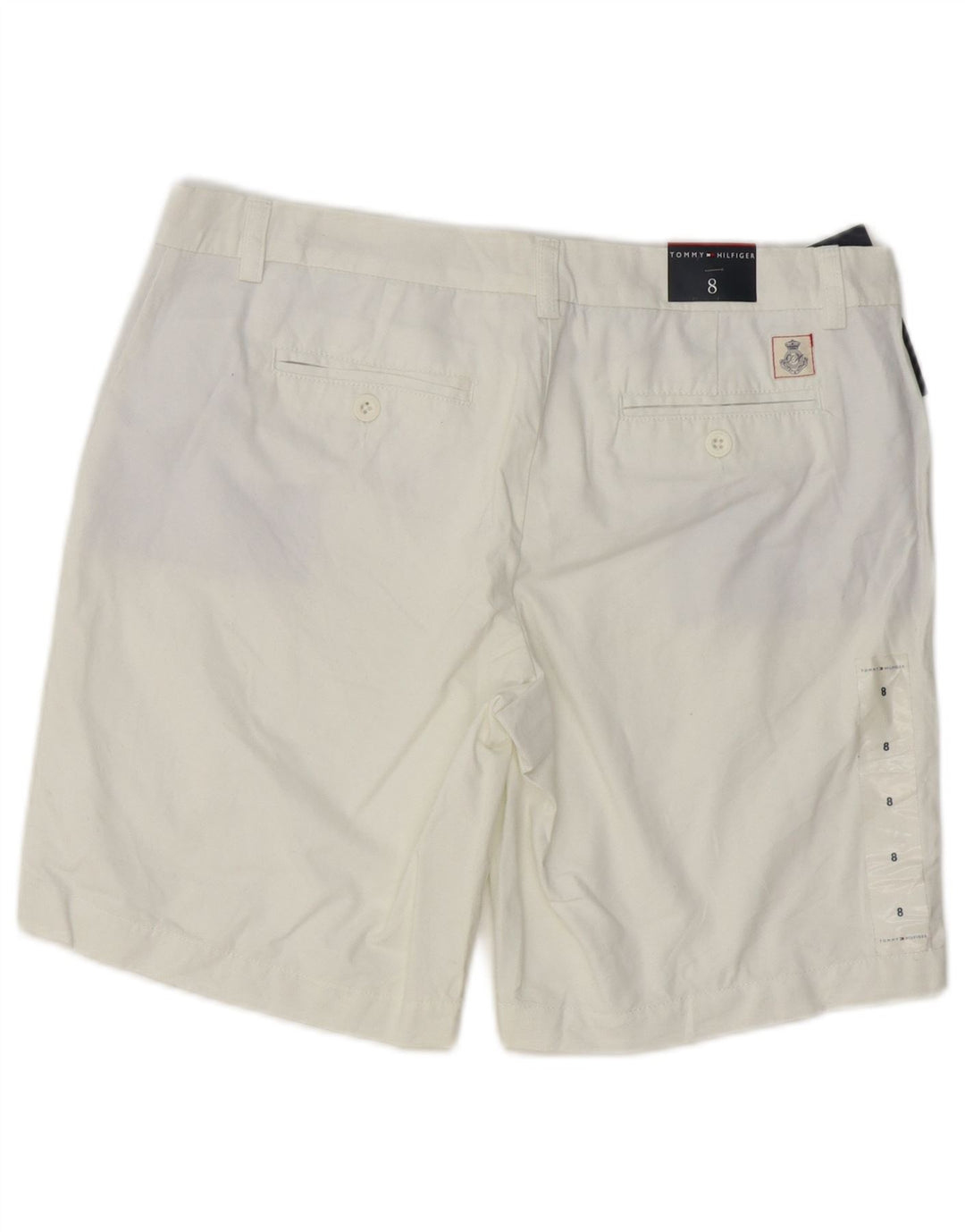 Tommy Hilfiger Damen Chino-Shorts US 8 Medium W32 Weiße Baumwolle