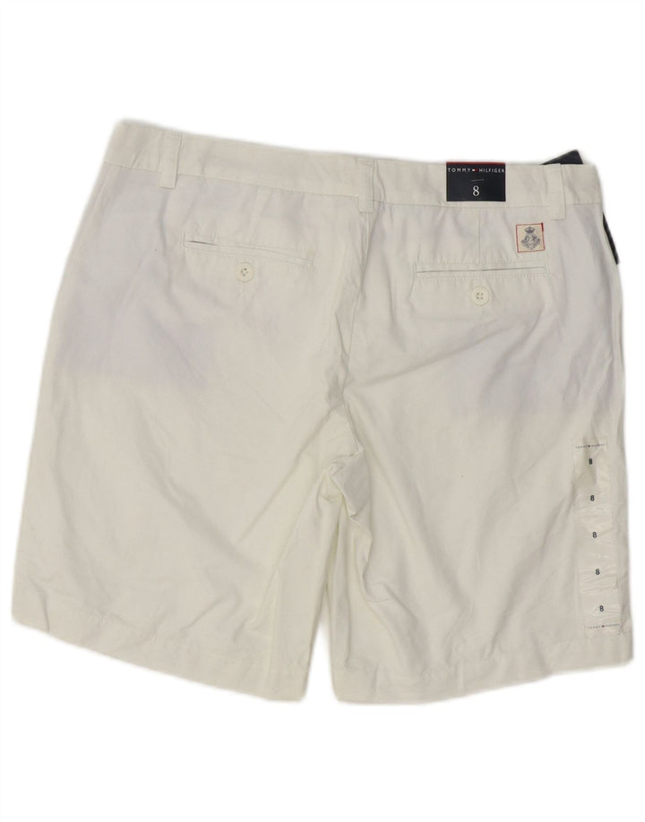 Tommy Hilfiger Damen Chino-Shorts US 8 Medium W32 Weiße Baumwolle