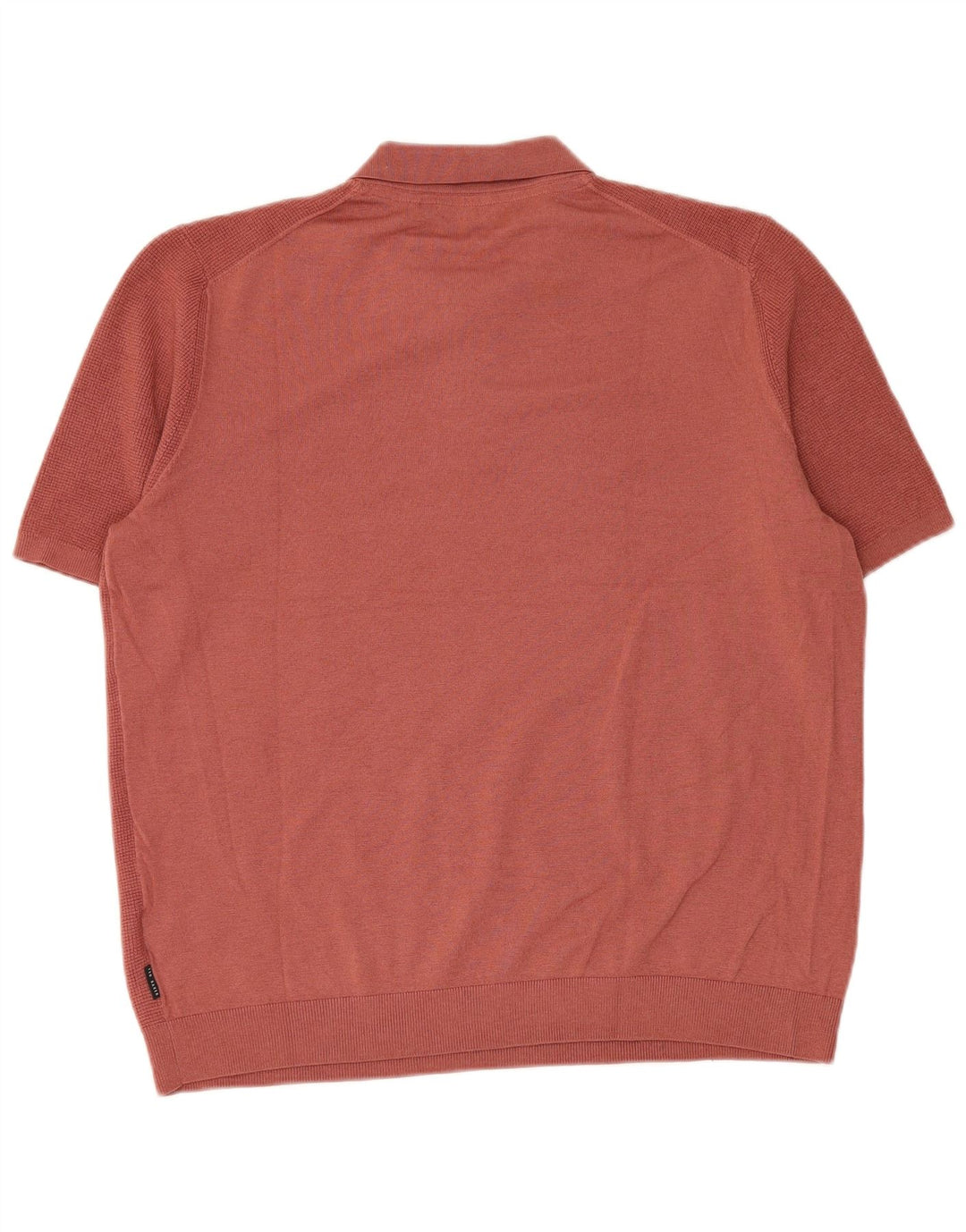 Ted Baker Herren-Poloshirt, Größe 6 2XL, rotes Polyester