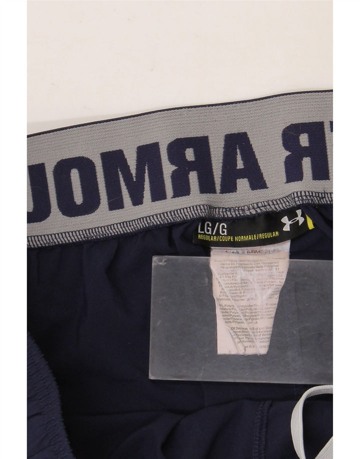 Under Armour Herren-Sportshorts mit Grafik, groß, marineblaues Polyester