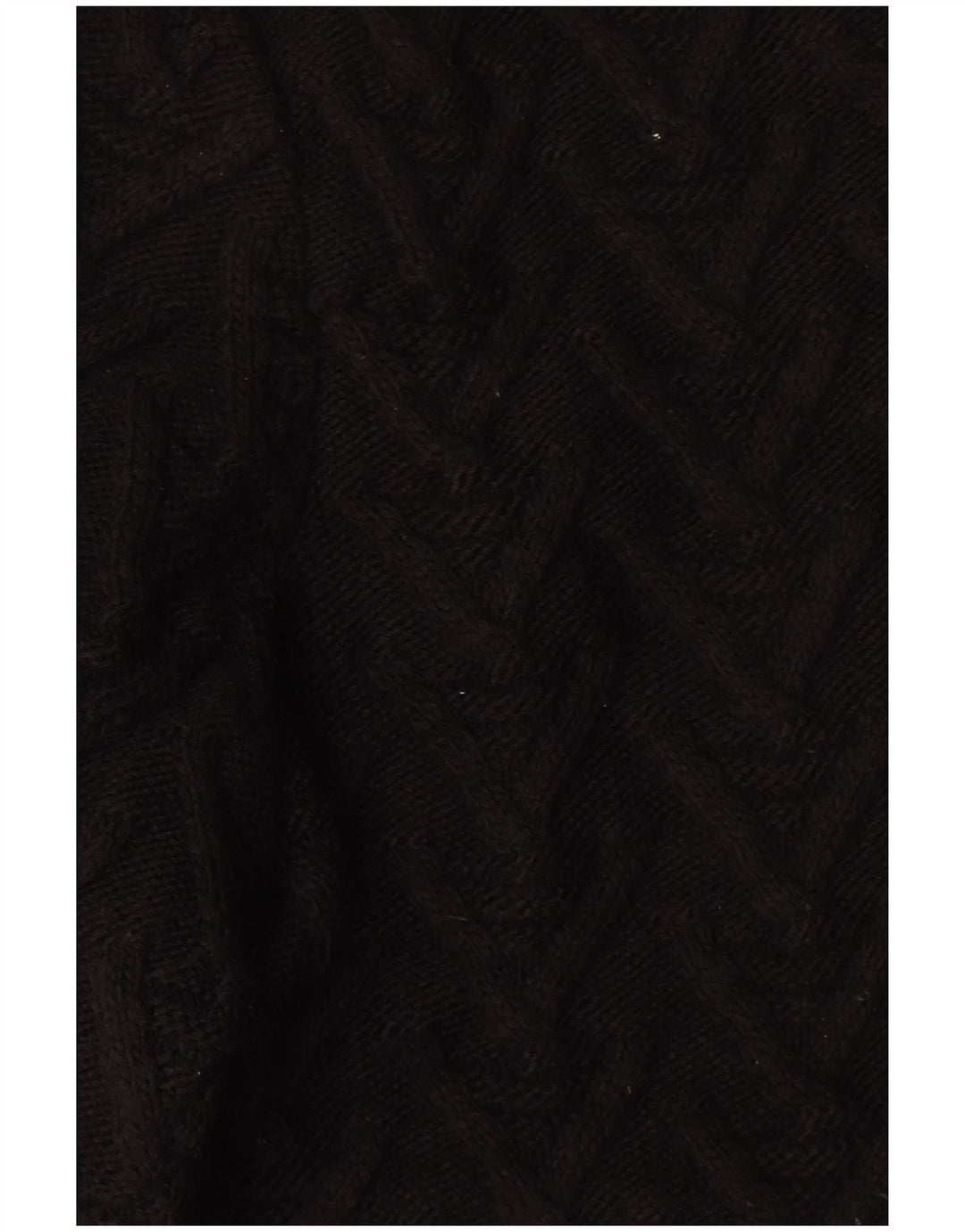 Zara Herren-Pullover mit Rundhalsausschnitt, groß, aus schwarzem Acryl