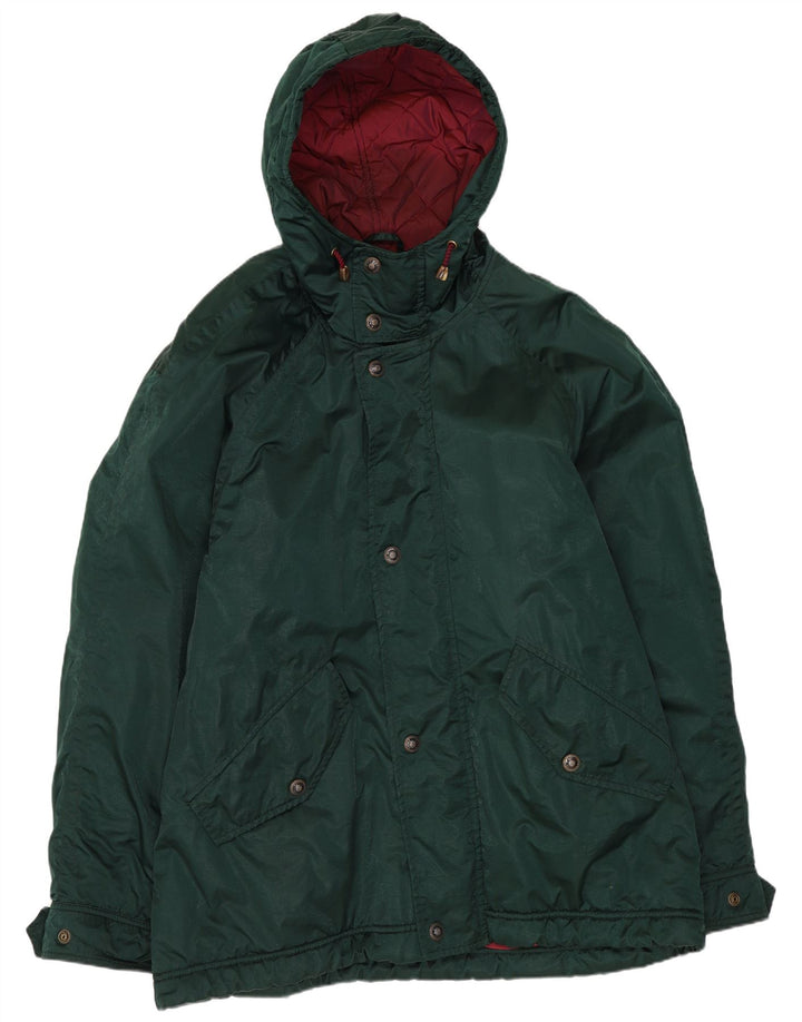 Belfe & Belfe Herren-Windbreakerjacke mit Kapuze IT 48 Mittelgrünes Polyester