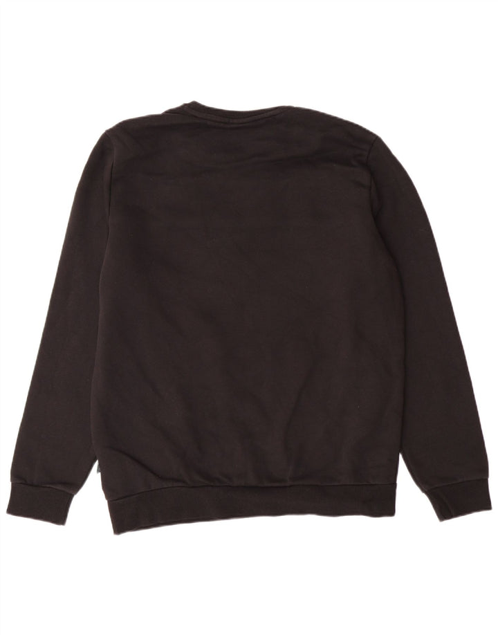 PUMA Herren Grafik-Sweatshirt-Pullover, Mittelschwarz, Colourblock-Baumwolle