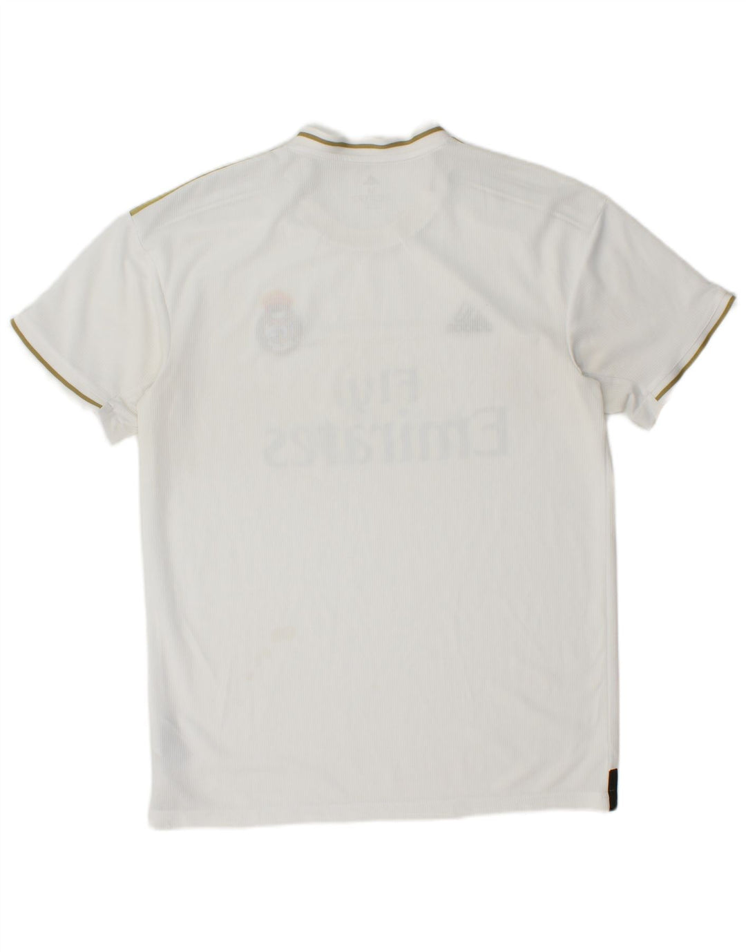 ADIDAS Herren Real Madrid Grafik-T-Shirt-Oberteil aus mittelweißem Polyester