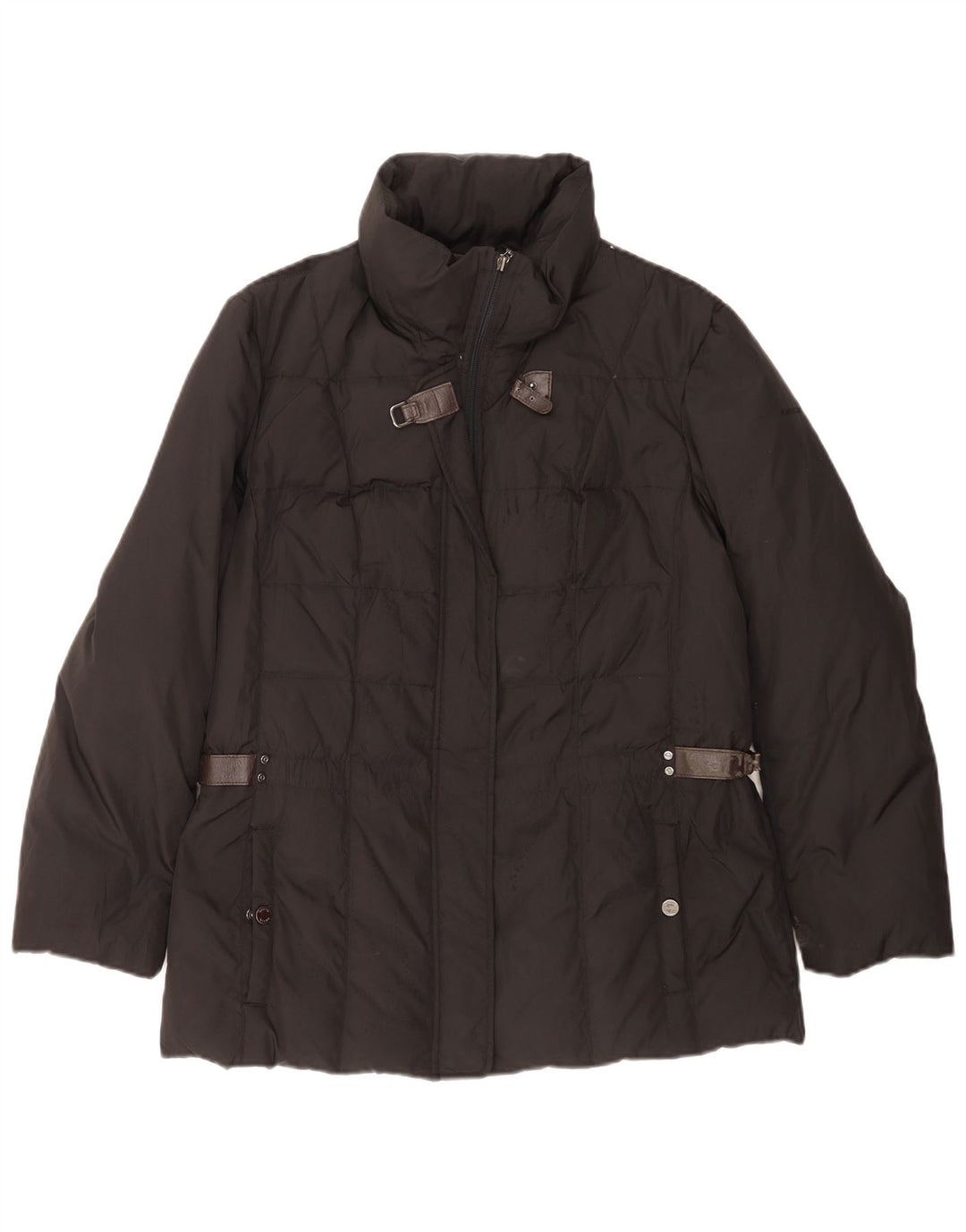 Geox Damen Wattierte Jacke UK 14 Medium Schwarz Polyester