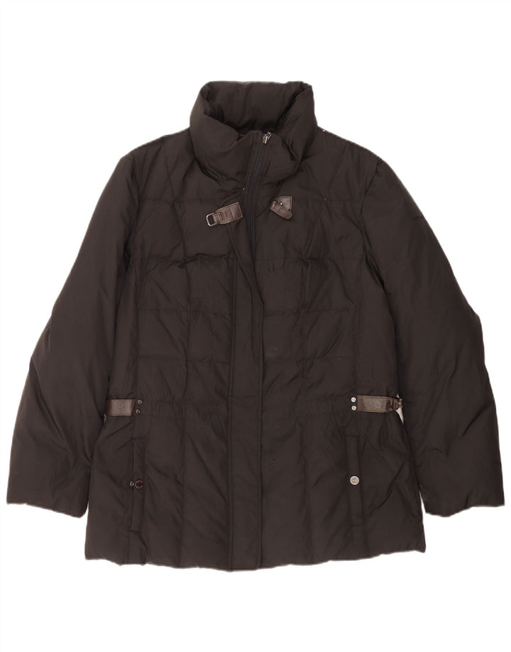 Geox Damen Wattierte Jacke UK 14 Medium Schwarz Polyester